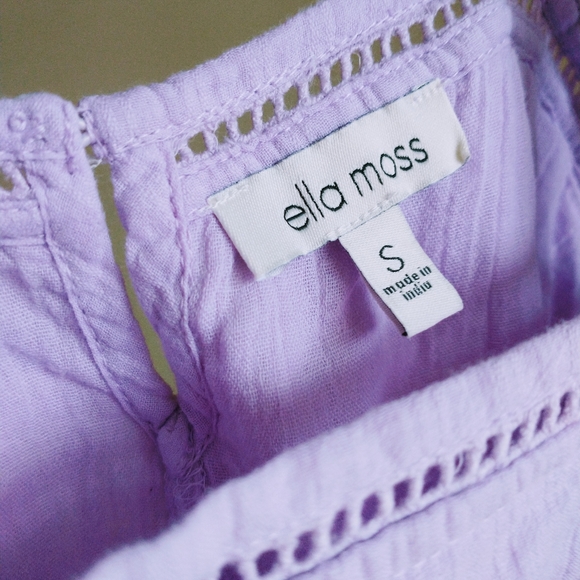 Ella Moss Women's Alanis Babydoll Woven Top - Picture 12 of 15